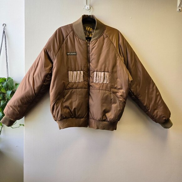 Vintage 90's Columbia Delta Marsh 1995 Men's L Camouflage Hunting Reversible Jac - Picture 3 of 16